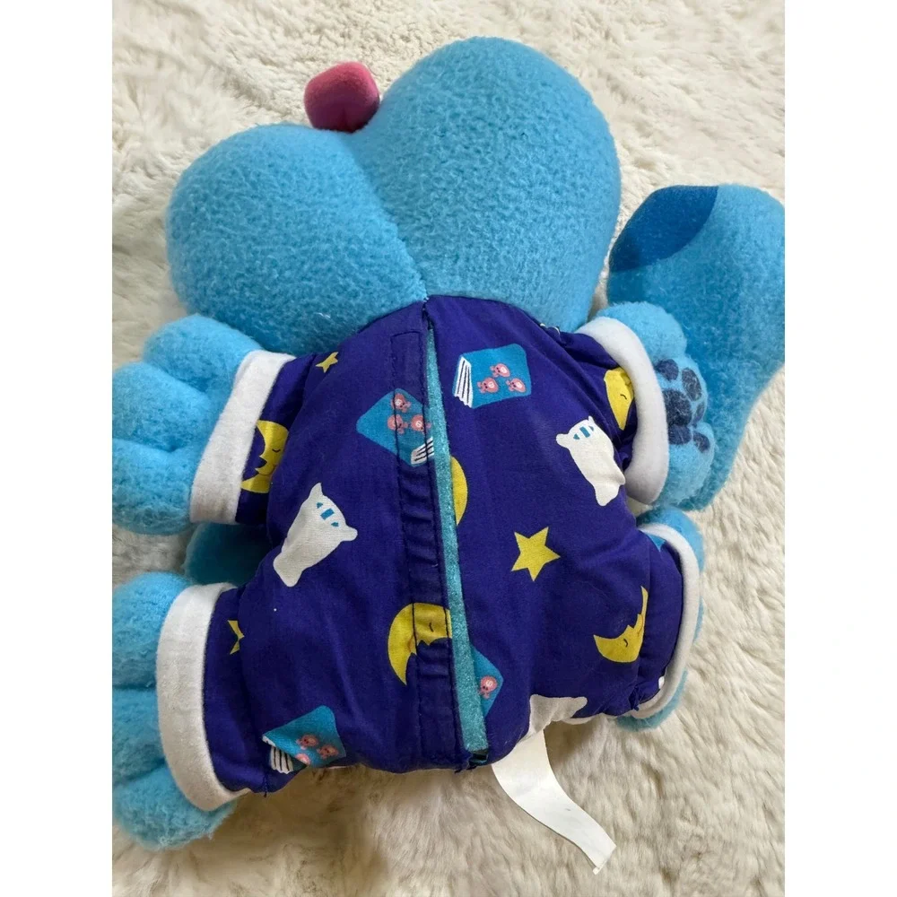 Vtg Tyco Blues Clues Bedtime Blue Plush Blue Pajamas 1999 Toy 90s Nick Jr